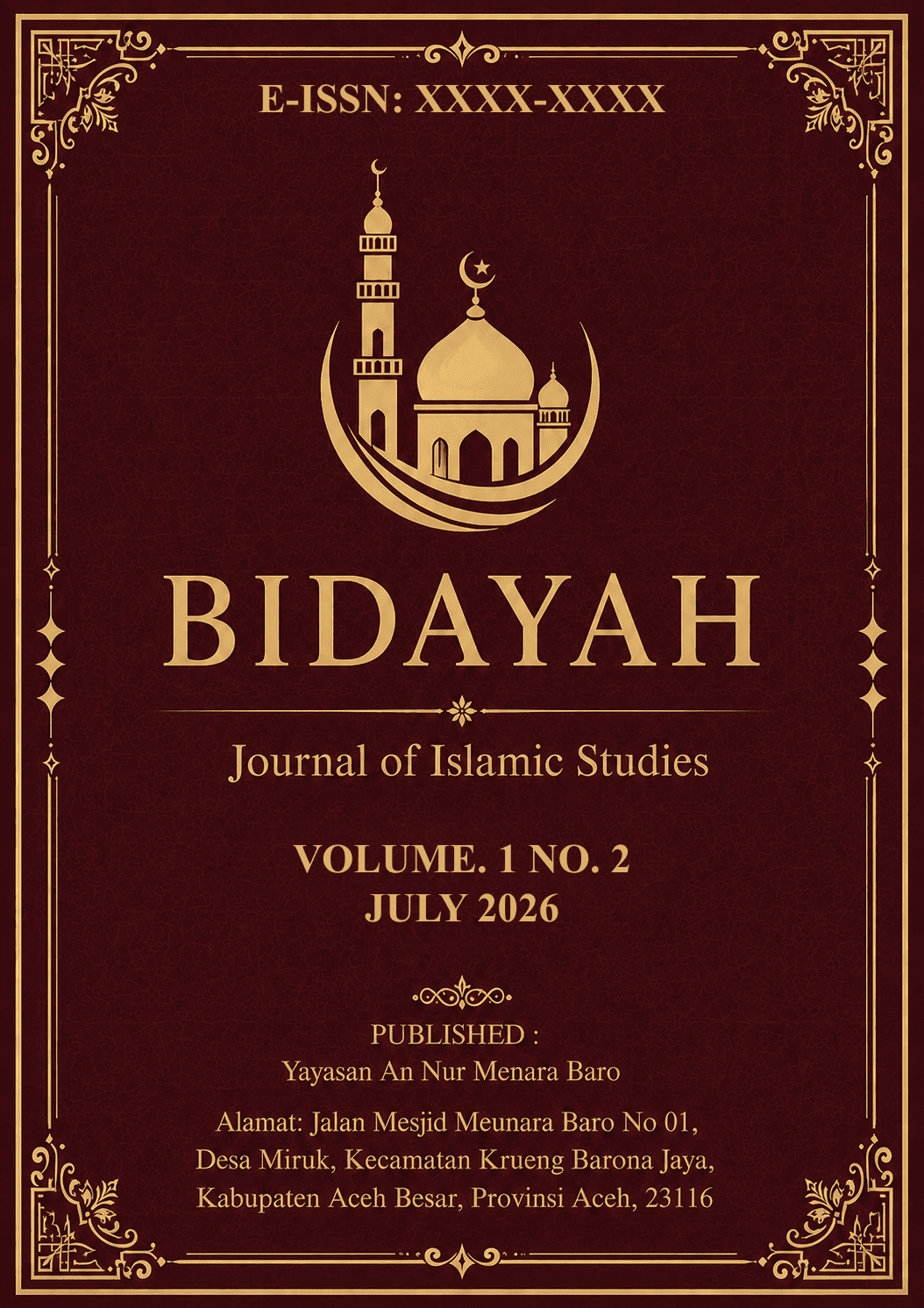 					View Vol. 1 No. 2 (2026): Bidayah: Journal of Islamic Studies
				